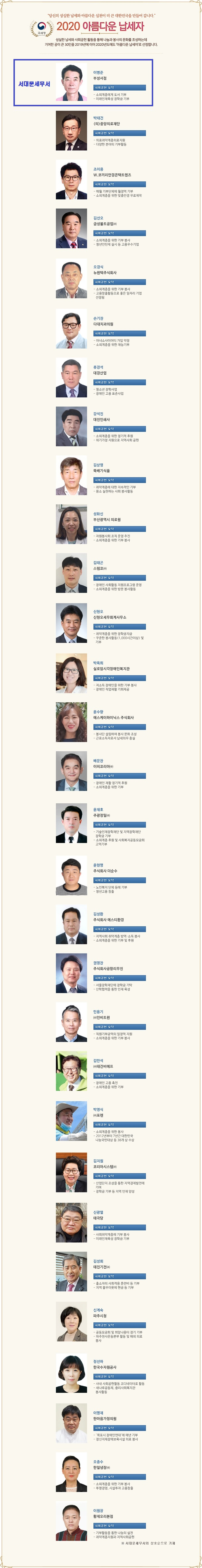2020 아름다운 납세자